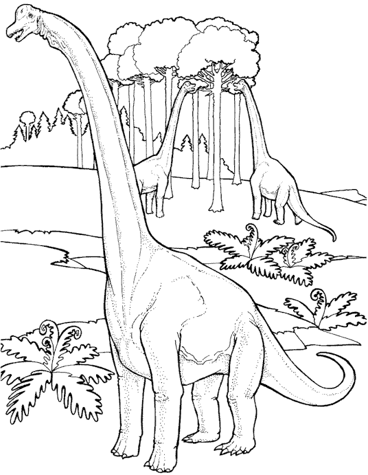 Dinosaur Coloring Page